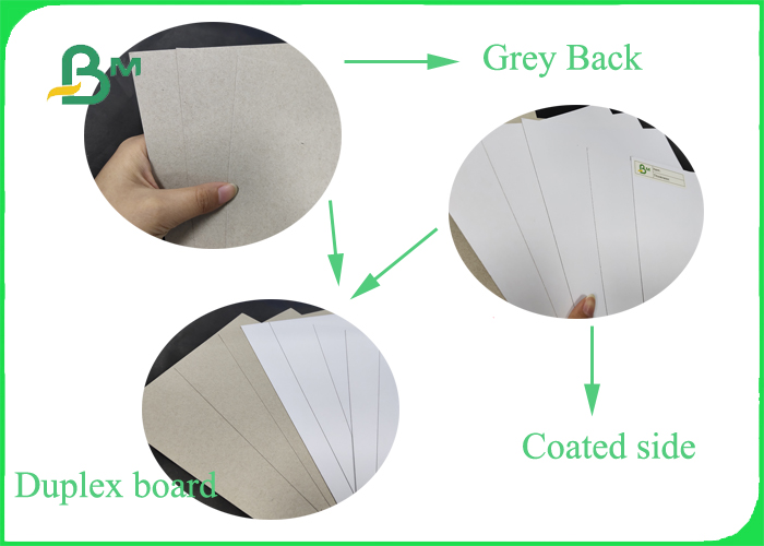 250gsm to 400gsm Duplex Board One Side Grey Good Stiffiness In Jumbo Reels