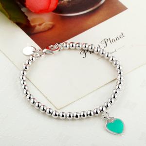 Quality 925 sterling silver bead chain enamel love bracelet wholesale for sale