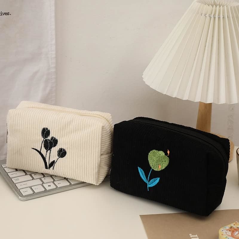 Lightweight and waterproof Women Large Capacity Canvas Makeup Bags Travel Toiletry Bag Accessories