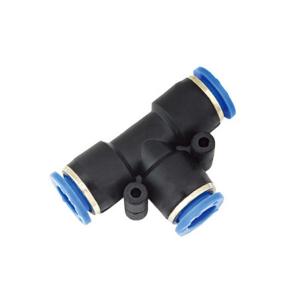 China PE Equal Tee Plastic Air Fitting Pressure 1.5Mpa tube Dia up to 16mm on sale