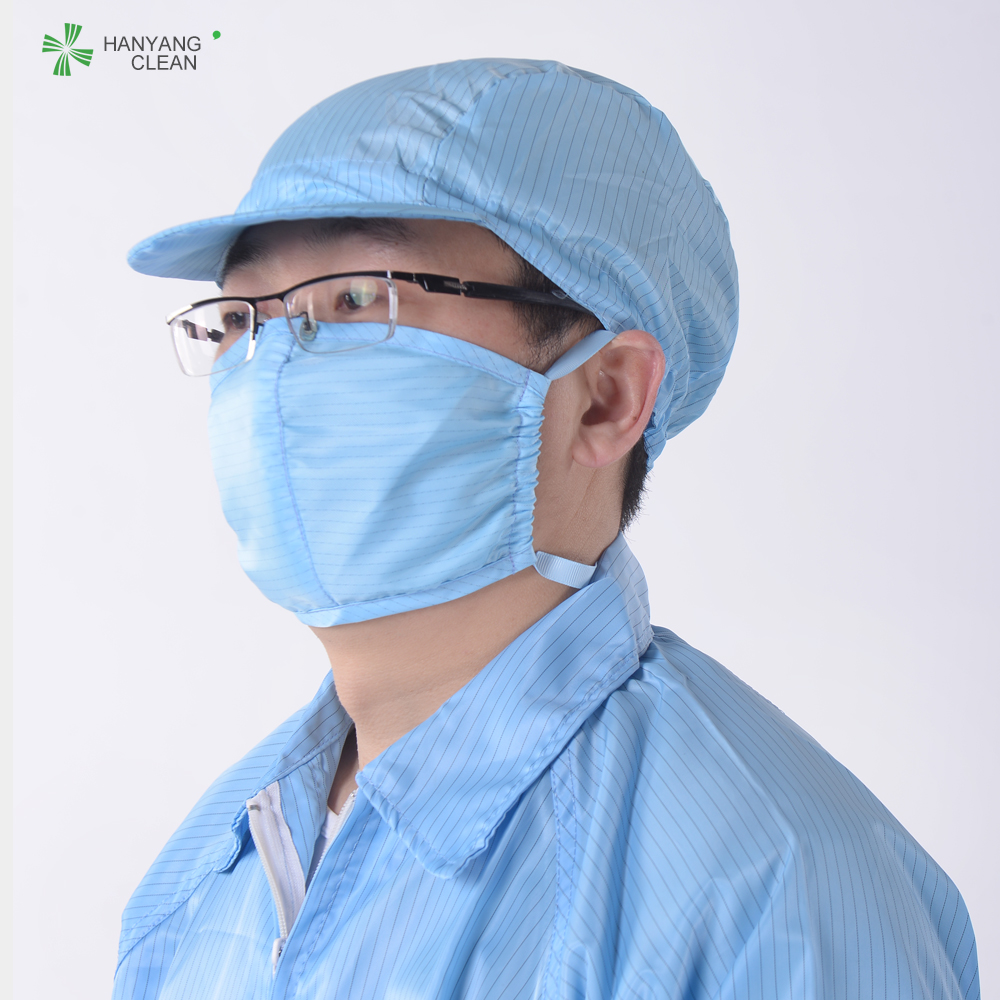 Anti Static Food Processing Accessories , Esd Cleanroom Face Mask Eco Friendly