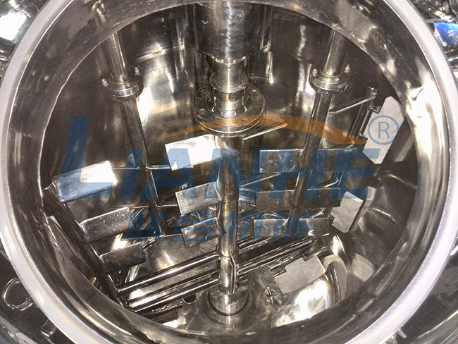 500L Fixed Type Vacuum Emulsifier Mixer SUS304 Frame For Cosmetic Cream