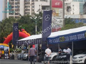 Quality Small Width PVC Fabric Outdoor Car Exhibition Tent Preventing from Ultraviolet for sale