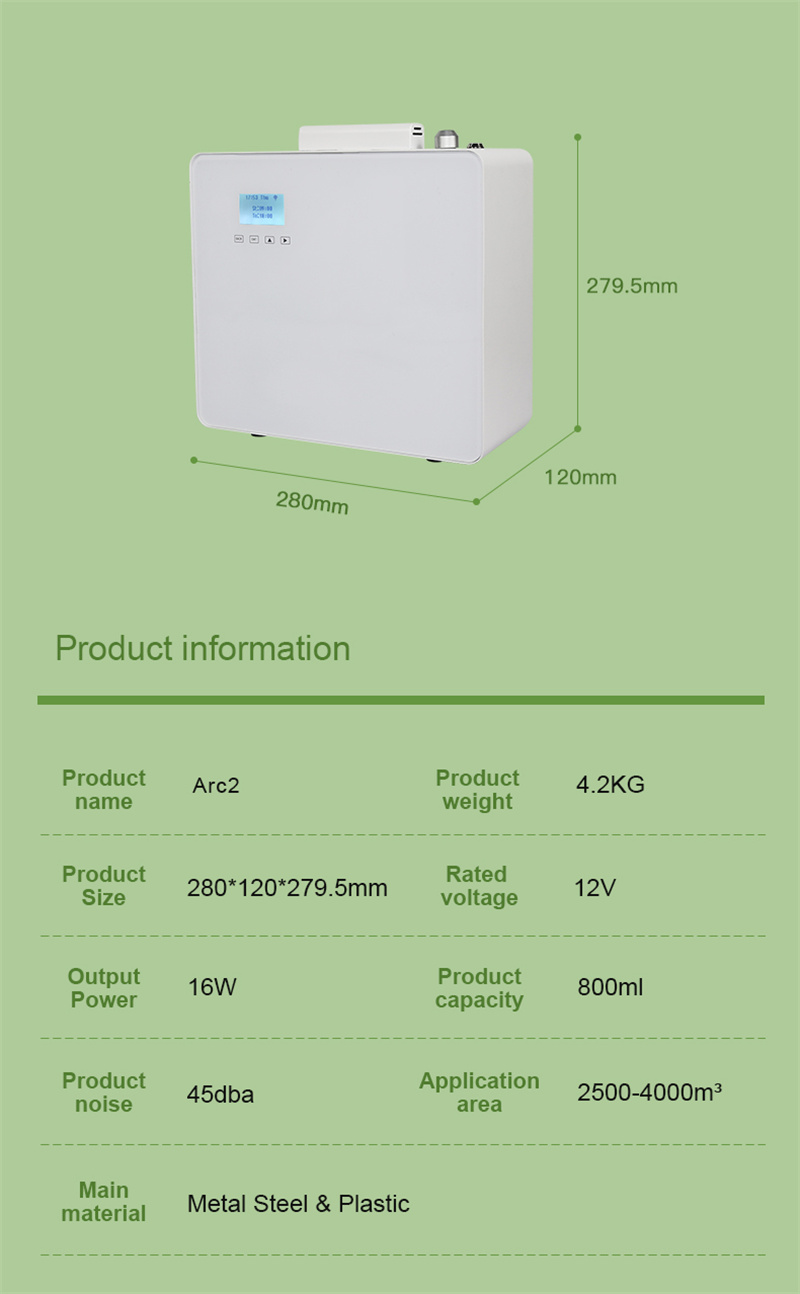 HOMEFISH 800ml Big Essential Oil Diffuser For Office Desk Coverage 2500m3-4000m3