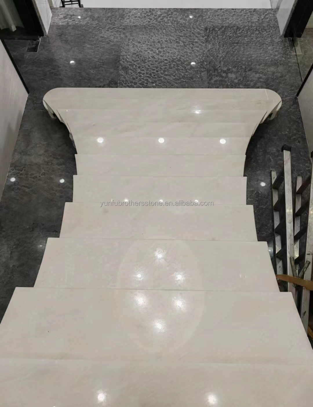 Modern Royal White Onyx Honed Marble Sheet Cut-to-Size Graphic Design Solution for Wall Panel and Dining Table Set