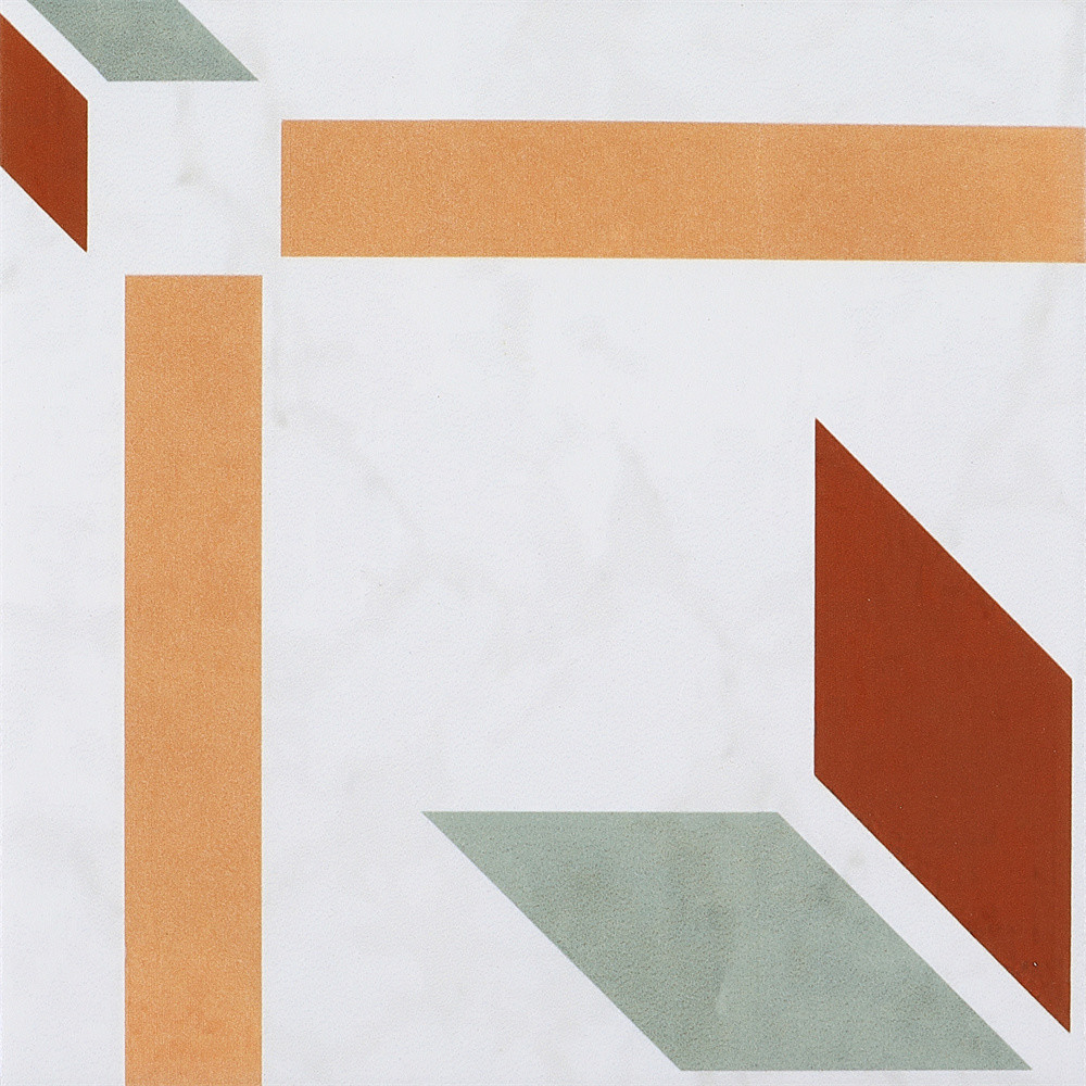 Red And Green 200x200mm Durable Indoor Floor Tile For Bathroom And Grade AAA Ceramic Rustic Tiles For Living Room