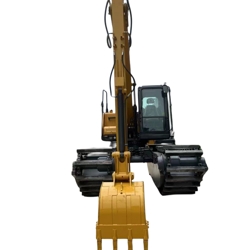 Universal Amphibious Excavator Pontoon for Swamp Canal Digging