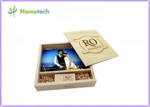 Quality Maple And Walnut Custom Wood Flash Drives Photo Album Shape For Wedding Gifts for sale