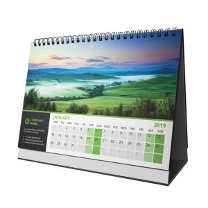 Quality Folding Office Desk Custom Calendar Printing With Business Advertising Printed for sale