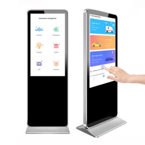 Floor Standing Digital Signage LCD Advertising Photo Booth Kiosk