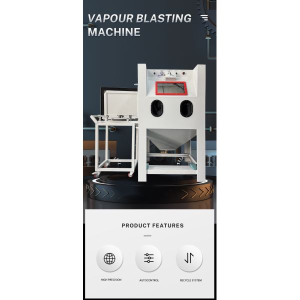 Turntable Wet Sand Blasting Machines Dust Free Sandblasting Machine