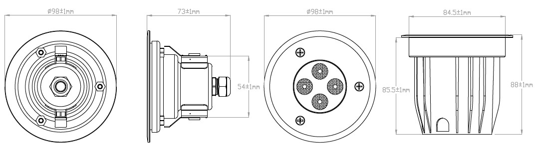 3W Underwater Led Lights Waterproof IP68 24V V Pure White Color Anti - Corrosion