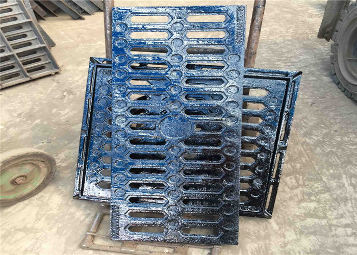 Heavy Duty Cast Iron Channel Grating Square Storm Drain Grates For Drainage