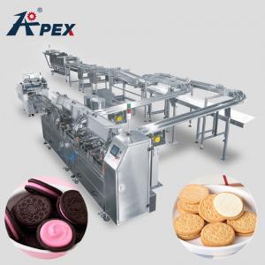 Quality Cracker Sandwich Biscuit Manufacturing Machine , Automatic Cookie Making Machine High Quality for sale