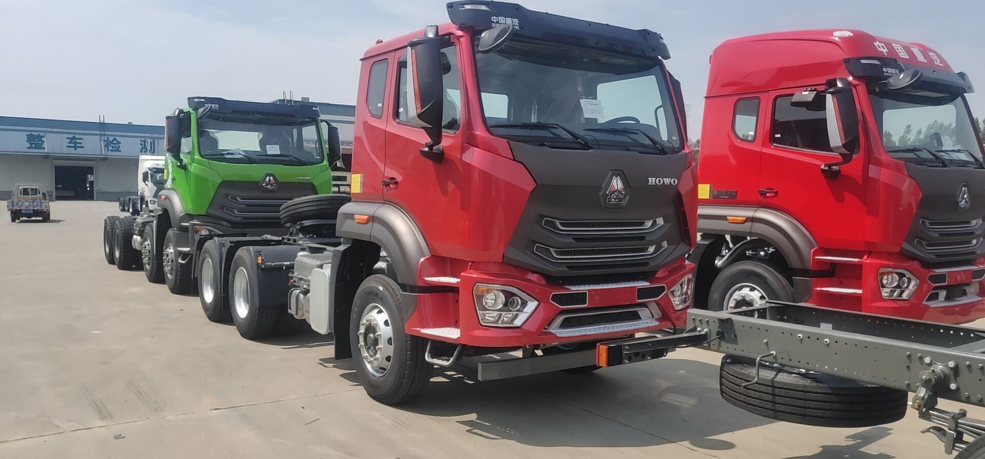 2021 model HOWO E7G 6x4 container trailer tractor
