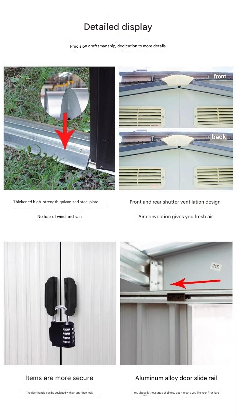 Roof Composite House for Steel Structure Outdoor Storage Room within Postmodern Design Style