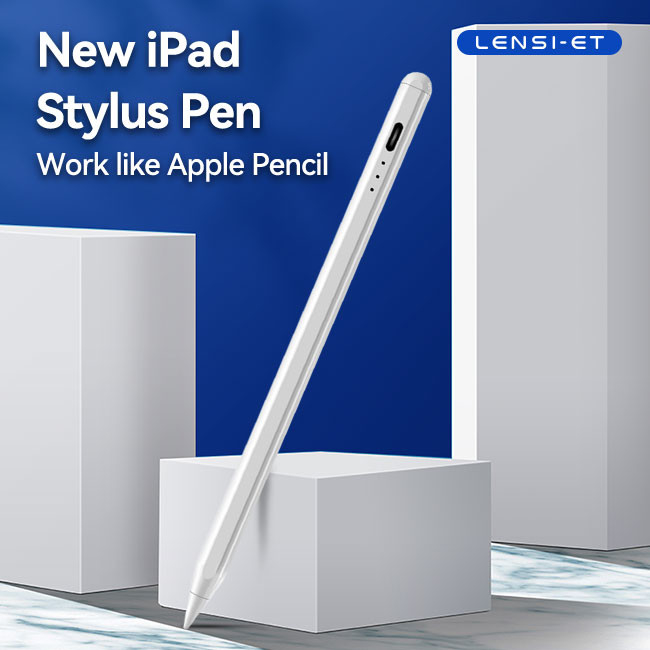 Capacitive Active White Stylus Pen Palm Rejection