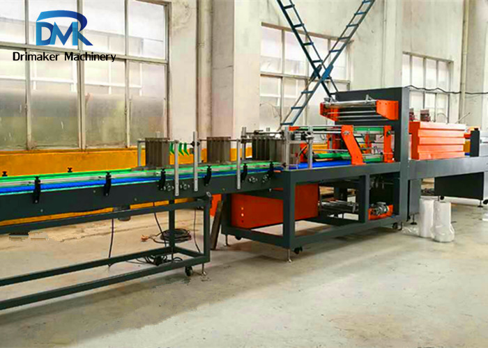 Plc Control Bottle Packing Machine Shrink Wrap Equipment 0.7-0.9 Mpa