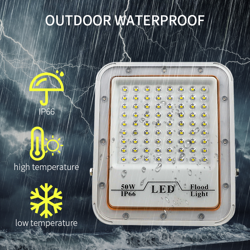 Outdoor Waterproof Grey Flood Lamp 30w 50w 100w 200w Led Flood Light for Stadium