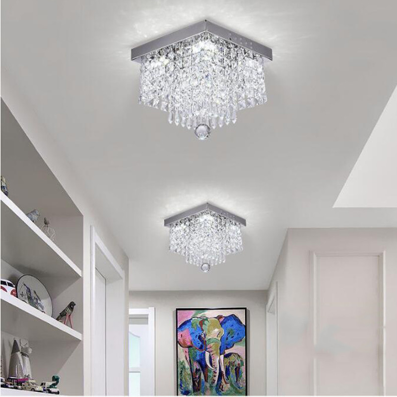 Crystal Led Ceiling Square Lamp for Corridor Ladder Entrance Chandelier(WH-CA-93)
