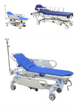 Buy Adjustable Patient Transfer Trolley , Emergency Stretcher Trolley Or Hospital Use at wholesale prices