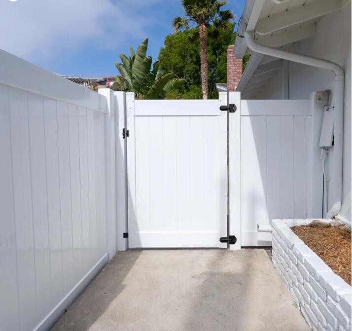 Garden Outdoor White PVC Plastic Vinyl Privacy Fencing