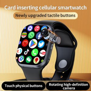 CD20 4G Cellular card smart watch with GPS Rotating Pull camera touch encoder