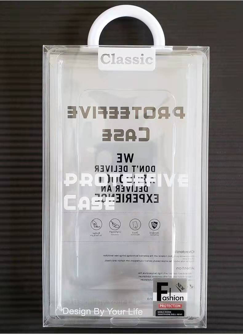 PVC Electronic Cover Mobile Case Packaging Box Pouch With Blister Insert