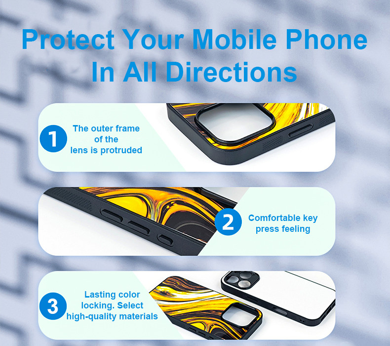 Tpu Full Rubber Edge Sublimation Phone Blanks For IPhone Samsung Google