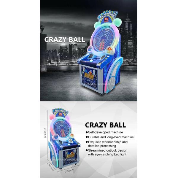 Crazy Ball coin operated lottery ticket arcade pinball AMUSEMENT game machine