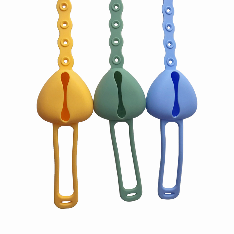 Anti Dropping Baby Wrist Teething Toy Silicone Food Grade Safety Strap