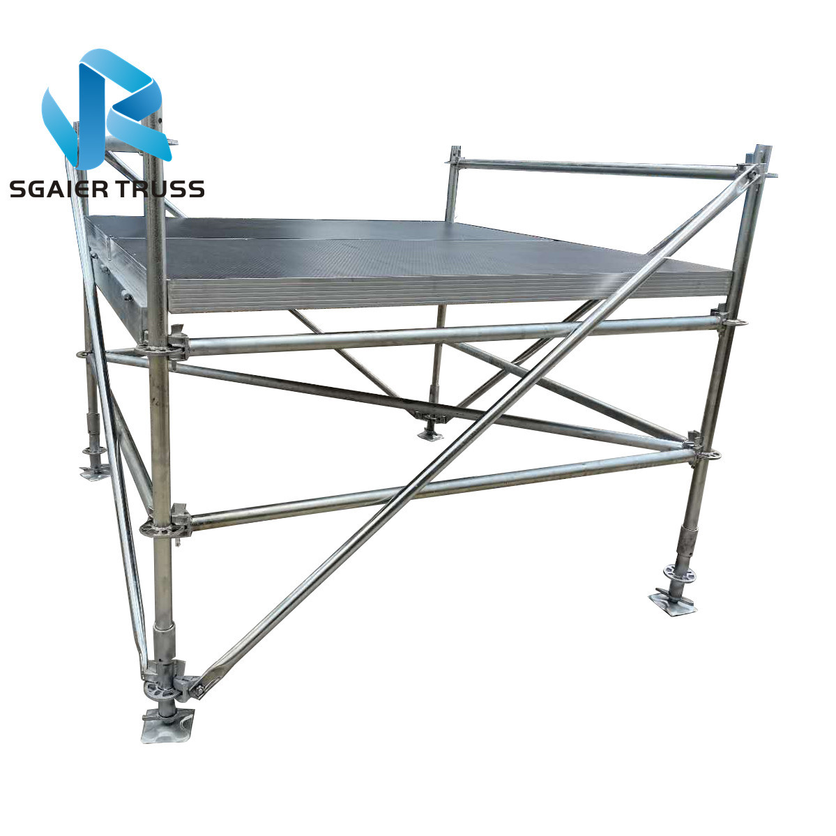Iron Layer Portable Stage Equipment With Black Deck Boards