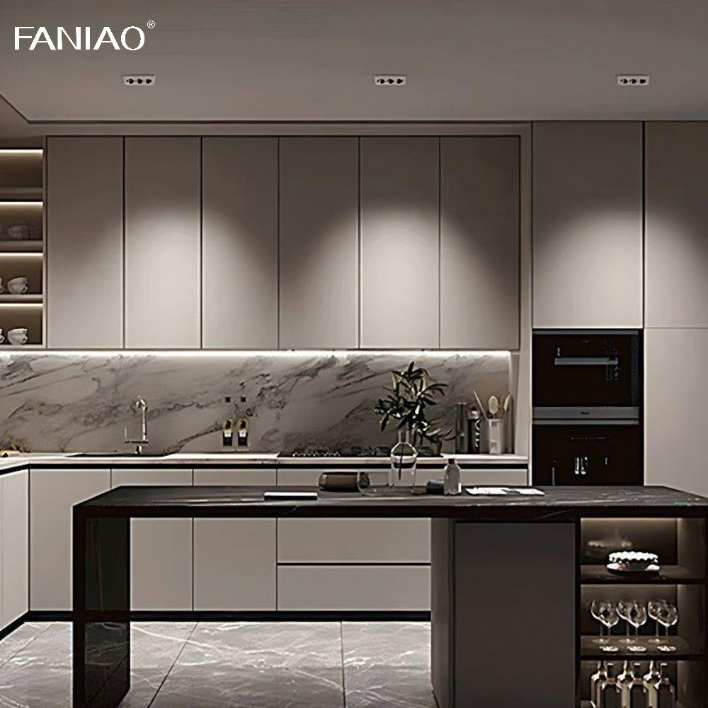 High End Modern White Kitchen Cabinets Sets Modular Wall Mounted Kitchen Cupboards Cabinets