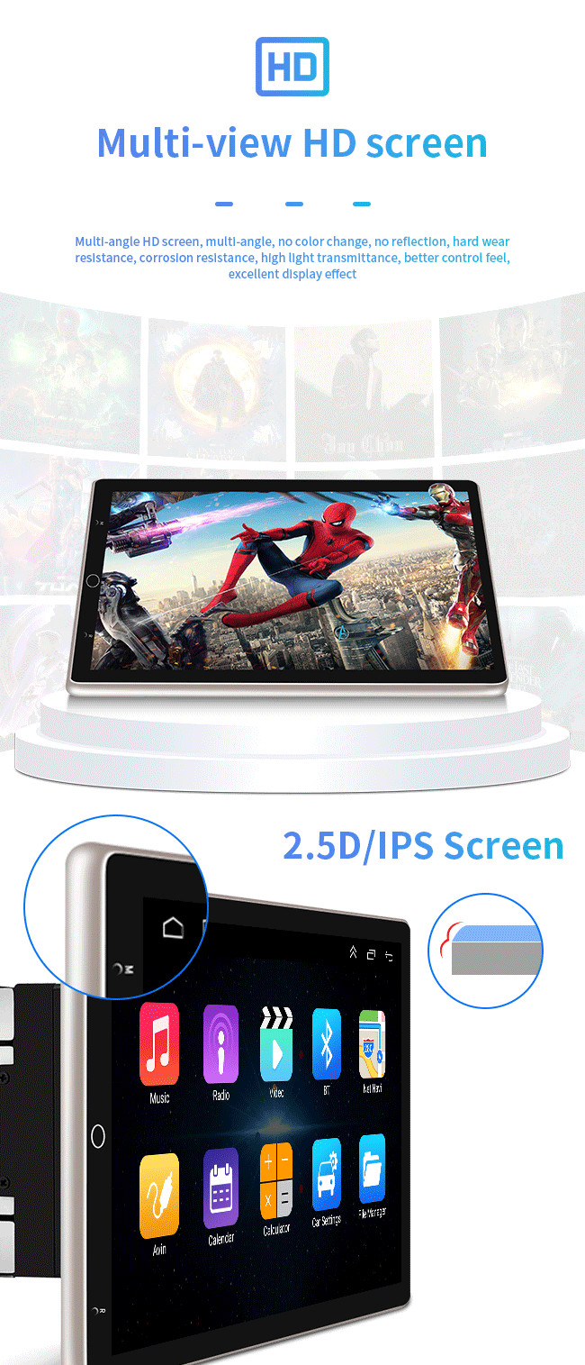 10 Inch Universal Android Car Navigation System 4 Core