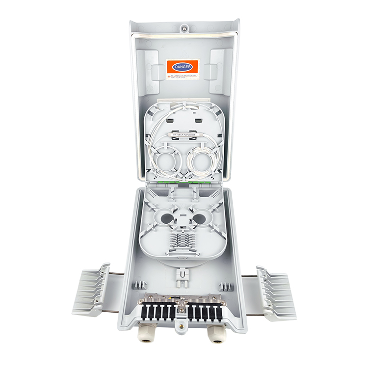 -Made FTTH IP68 8 Cores Fiber Optic Distribution Box with SC Connector 274x175x86