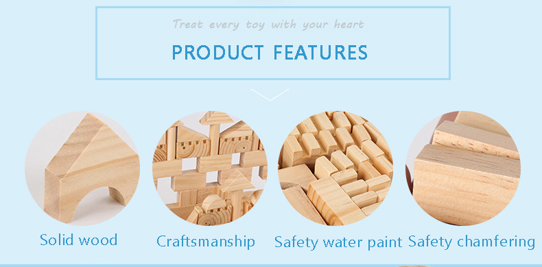 Montessori Education Wooden Grains Stacking Building Blocks Kindergarten Children Early Childhood Parenting Kids Toys