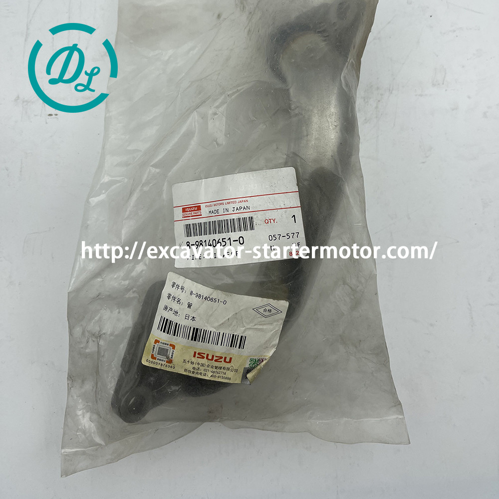 8-98140651-0 Excavator EGR Pipe 8981406510 898140-6510 ISUZU 4HK1