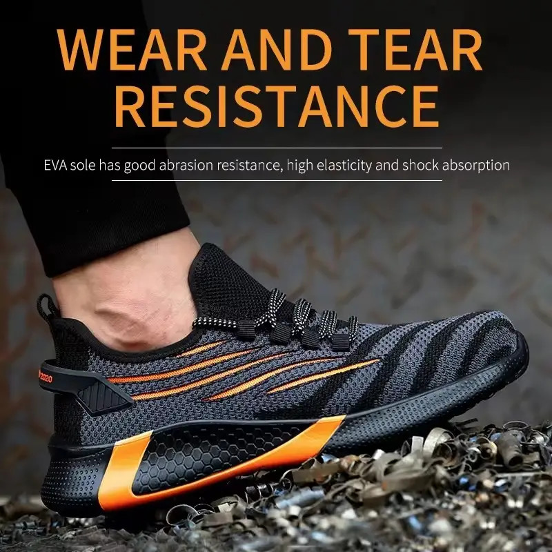Fly Woven Breathable Walking Shoes Womens Soft Rubber Sole Shoes Black