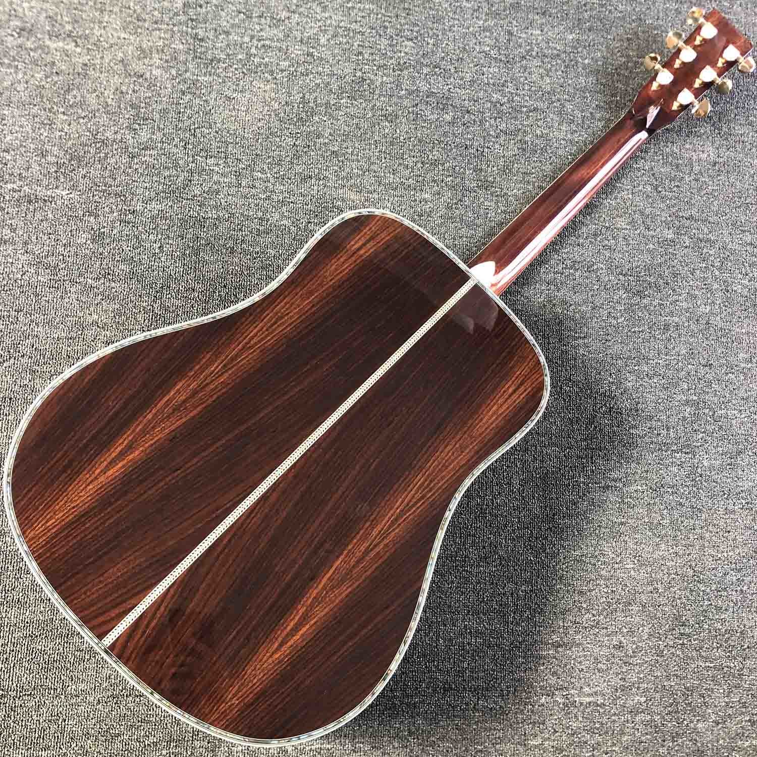Solid Cedar Top D45lc Dreadnought Classic Acoustic Guitar with Pickup 301