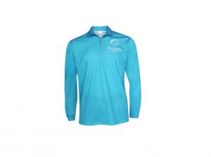 China 180GSM 100% Polyester Long Sleeve Tee Shirts Sublimation Printing And Embroidery on sale