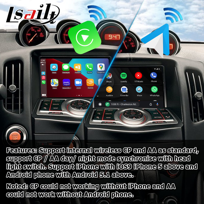Nissan 370z IT06 wireless carplay android auto screen upgrade screen mirroring