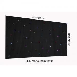 Quality Wholesale LED Star Curtain Cloth Lighting RGB for Wedding or Event Stage Decoration for sale