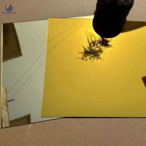 Quality Gold Mirror Acrylic Sheet Back With Glue for sale
