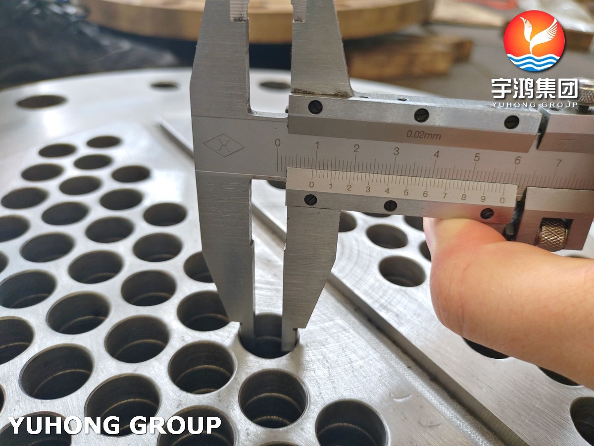 Heat Exchanger Parts Sa266 Gr.2n Carbon Steel Tubesheet Thread Hole