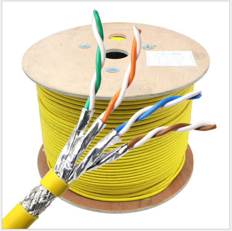 High Speed Bare Copper 22AWG 4pairs Support 5G Cat8 Lan Cable