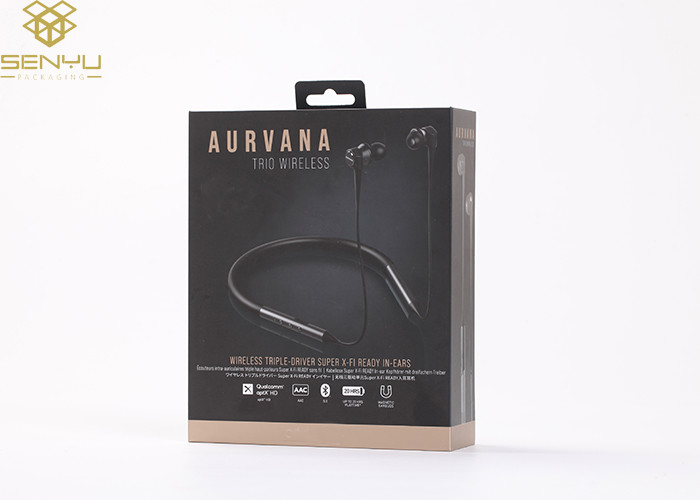 High End Custom Retail Product Magnetic Closure Gift Box Bluetooth Earphone Packaging