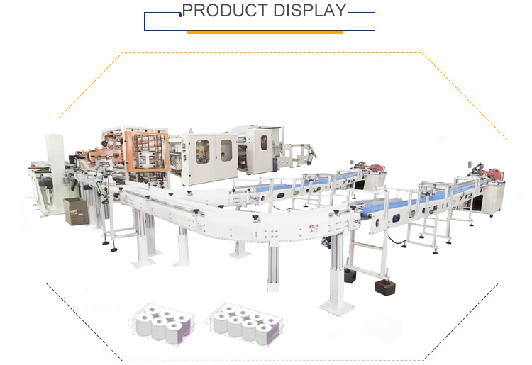 Semi Automatic Toilet Paper Making Machine Line With Cutting Machine And Packing Machine