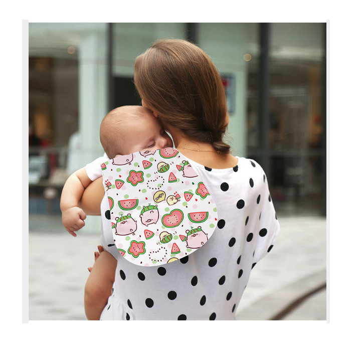 Blank White Polyester Sublimation Baby Burp Cloth