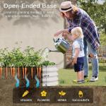 Galvanized Steel Raised Garden Bed 6.4*2.6*2 Ft Modular Planter For Gardening