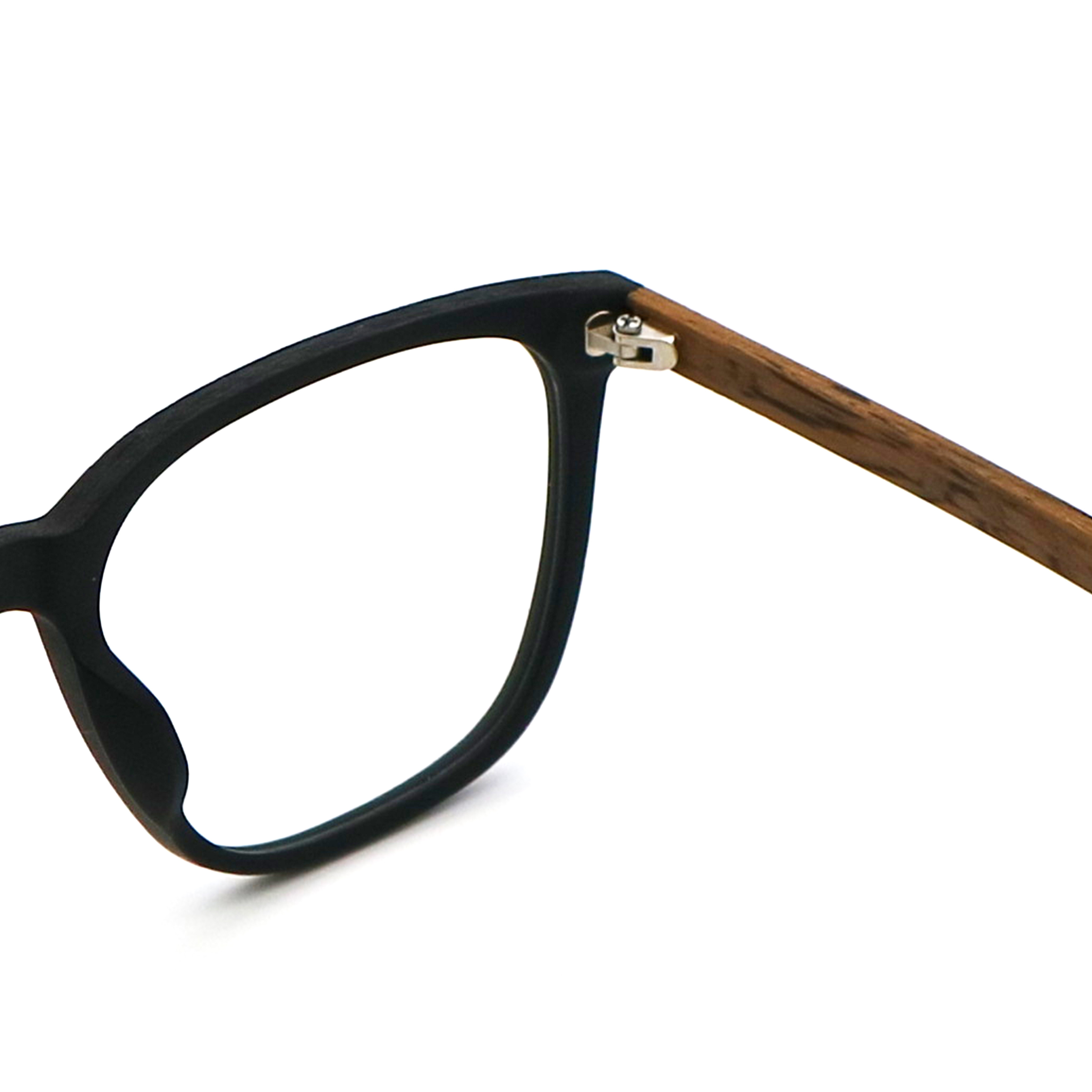2024 Unique Polygons Wood Grain Acetate Glasses Frame MR 8082